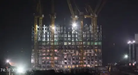 Китай построи небостъргач за 3 седмици