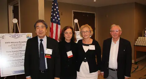 Отляво надясно: проф. Казуя Кобаяши, д-р Марияна Георгиева, проф. Елена Виноградова, проф. Пол Смит, Университет. 