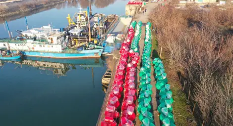 Нови плаващи знаци подобряват видимостта в река Дунав