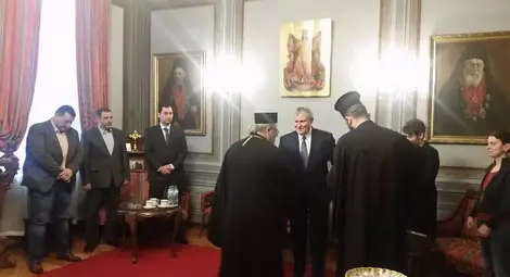 С благословението на Н.В.Пр. Русенския митрополит Наум започна официалната кампания на “Реформаторски блок – Глас народен“ в Русе С благословението на Н.В.Пр. Русенския митрополит Наум започна официалната кампания на “Реформаторски блок – Глас народен“ в Русе