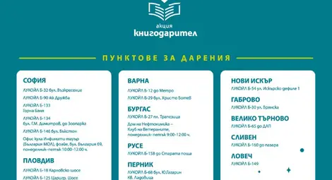 „Акция Книгодарител“ събира книги за читалища и училища „Акция Книгодарител“ събира книги за читалища и училища