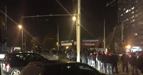 Втора блокада на кръговото от „бавно пресичащи“ полицаи