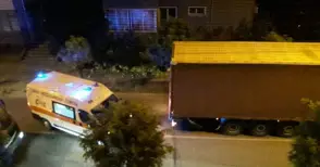 Тир почти влезе в парка,  препречи пътя на линейка