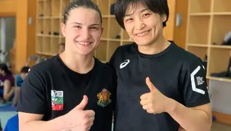 Биляна Дудова на среща с легендата Каори Ичо