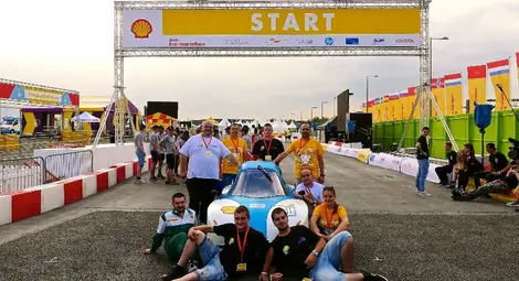 Водородният автомобил HYDRU3 бе избран за &bdquo;семейната снимка&ldquo; на &bdquo;Шел&ldquo; за състезанието в Европа.                 Снимки: РУ