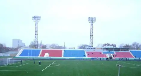 Така изглежда стадион Централен, на който ще се играе първият мач в Павлодар.                                                