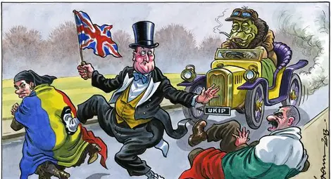 &ldquo;Индипендънт&rdquo; с карикатура за БГ емигрантите