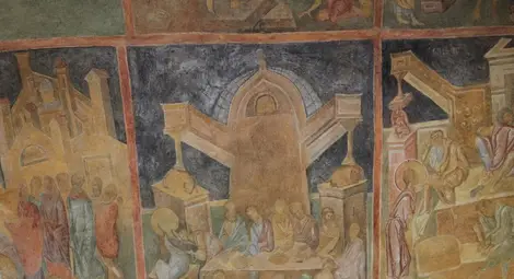 Фрагмент от Ивановските скални църкви.