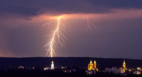 Мълния в населено място - кога не сме защитени