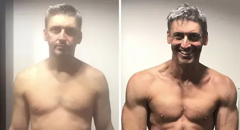 45-годишен баща на 3 деца, който е решил да даде добрия пример на семейството си и е променил тялото си само за 3 месеца  