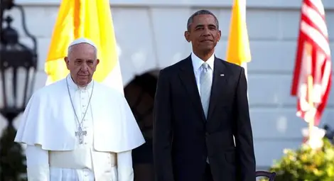 Обама посрещна папата в Белия дом (снимки + видео) Обама посрещна папата в Белия дом (снимки + видео)