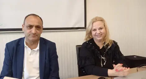 Проф. д-р Баки Хюсеинов и доц. д-р Ана Джумалиева.