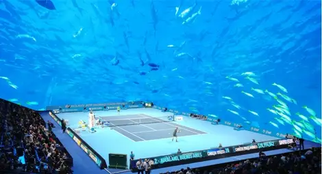 Най-новото от Дубай: Подводен тенис стадион