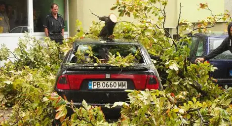 Бурен вятър връхлетя Свиленград 