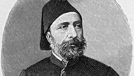 Мидхат паша - портретна гравюра в книгата H. F. Helmolt. History of the World. New York, 1901. Копие от портретна галерия на Тексаския Университет (САЩ)
