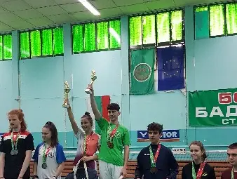 Кр. Георгиева и К. Великов шампиони на смесени двойки от личен държавен шампионат до 17 години (2024 година).