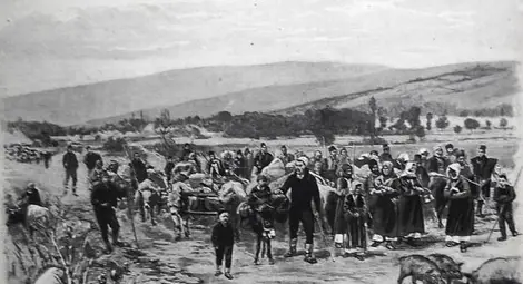 Бежанци от Македония преминават в Княжество България.