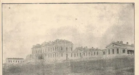 Снимка на Русенската болницата след 1910 година.