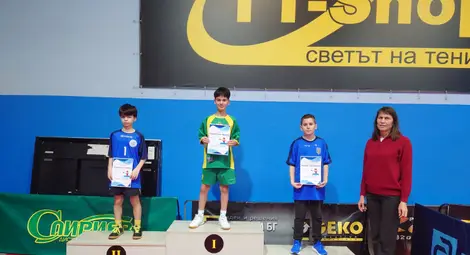 Младите тенисисти на маса от МГ "Баба Тонка"-Русе с букет титли и медали от общинското първенство
