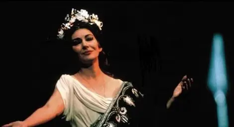 Мария Калас в ролята на Норма.