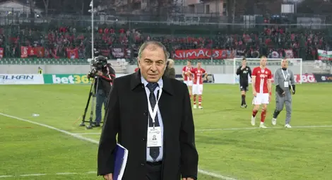 Севдалин Петров на &bdquo;Лудогорец Арена&ldquo; преди последния си мач като дежурен делегат на БФС.