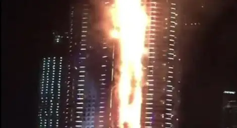 Горящият хотел в Дубай все пак взе жертва