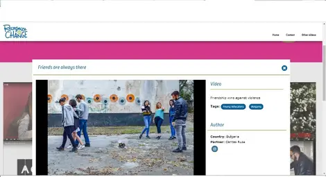 Спечелилият първа награда видеопродукт на Бранимир Георгиев.				                    Стоп кадър: Каритас