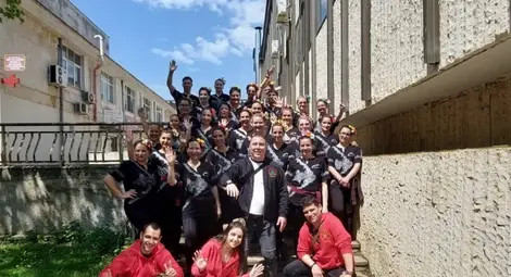 &bdquo;Играорци&ldquo; на Националния фестивал &bdquo;Капанска китка&ldquo;.  Снимка: Богдан Донев 