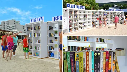 Албена радва гостите си с две нови плажни библиотеки