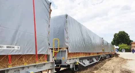 Исторически момент! Първият влак в България, който регулярно ще вози биомаса направи първата доставка