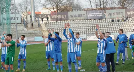 „Сините“ се бориха мъжки за всяка педя терен. Снимки: ФК „Дунав“ „Сините“ се бориха мъжки за всяка педя терен. Снимки: ФК „Дунав“