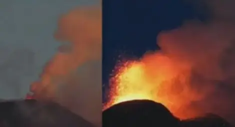 Вулканът Етна изригва ден и нощ /видео/