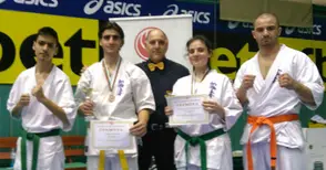 Каратистите на „Русе“ с два бронза от държавното