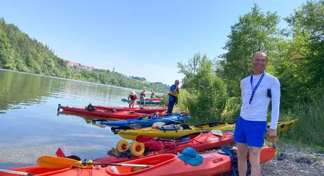 Стилиан Бонев отговаря за организацията на регатата в българския участък на Дунав. Снимка: Личен архив