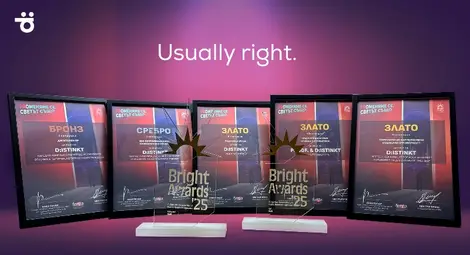 d:istinkt получи пет отличия от BAPRA Bright Awards 2025