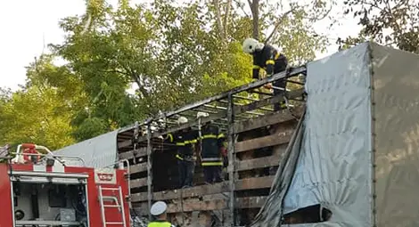 Блокирало колело запали ремарке с велпапе на Мойсев баир