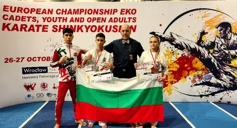 Европейско сребро и бронз за каратистите на &bdquo;Русе&ldquo;