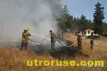 Пожар на военния полигон в Казанлък