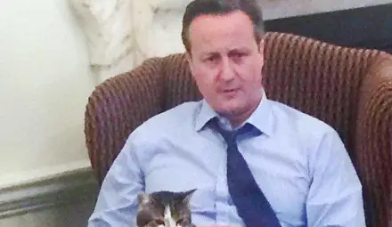 И с Дейвид Камерън.