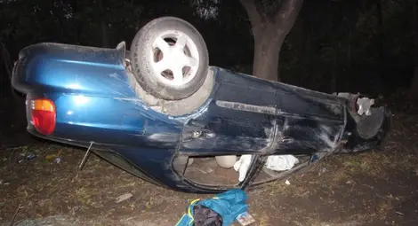 Пиян шофьор се пързаля по таван 30 метра