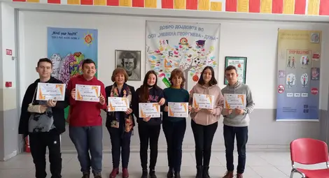 Русенското училище "Възраждане" участва в обучение на ученици в Скопие по проект &ldquo;MIND YOUR HEALTH&rdquo; /галерия/