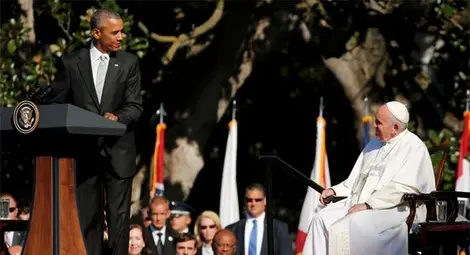 Обама посрещна папата в Белия дом (снимки + видео) Обама посрещна папата в Белия дом (снимки + видео)