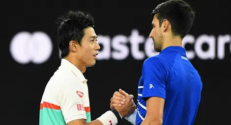 Джокович е на седмия си полуфинал в Мелбърн след отказ на Нишикори Джокович е на седмия си полуфинал в Мелбърн след отказ на Нишикори