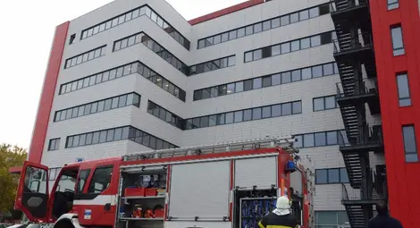 Най-модерната офис сграда в Русе показа как бързо и ефективно се действа при пожар
