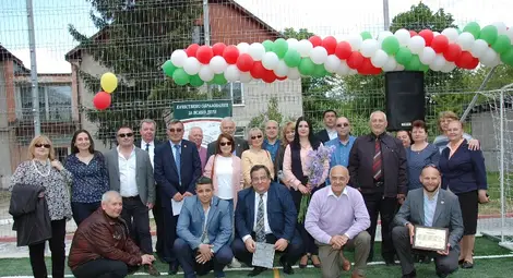 Делегацията ротарианци, занесла щедрото дарение в Кишинев.