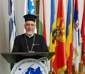 Архимандрит Виктор Мутафов освети офиса на важна европейска организация в Букурещ