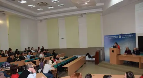 Професор Милко Палангурски от Института за исторически изследвания към БАН изнесе лекция в Русенския университет