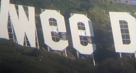 Задържаха мъжа, променил надписа "Холивуд" в Лос Анджелис