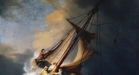 Христос в буря в Галилейско море от 1633 г., изчезнала през 1990 г.