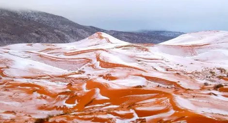За първи път от 37 г.: Сахара побеля от сняг